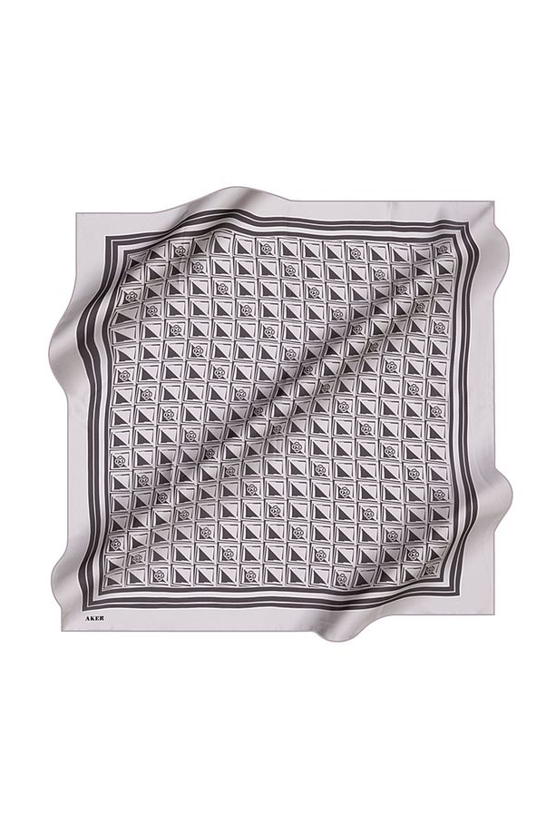 İpek Krep Saten Eşarp - 1