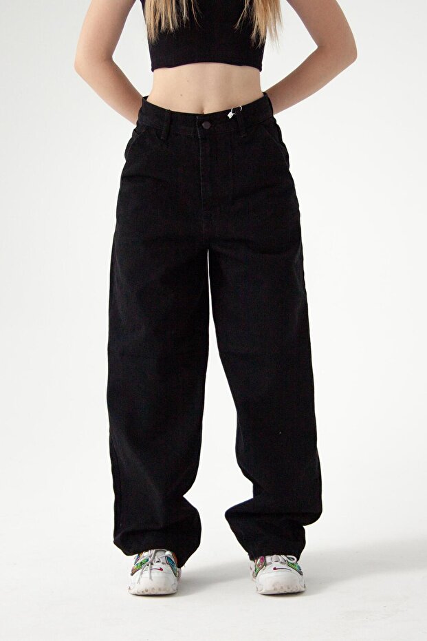 Siyah Skater Jean - 1