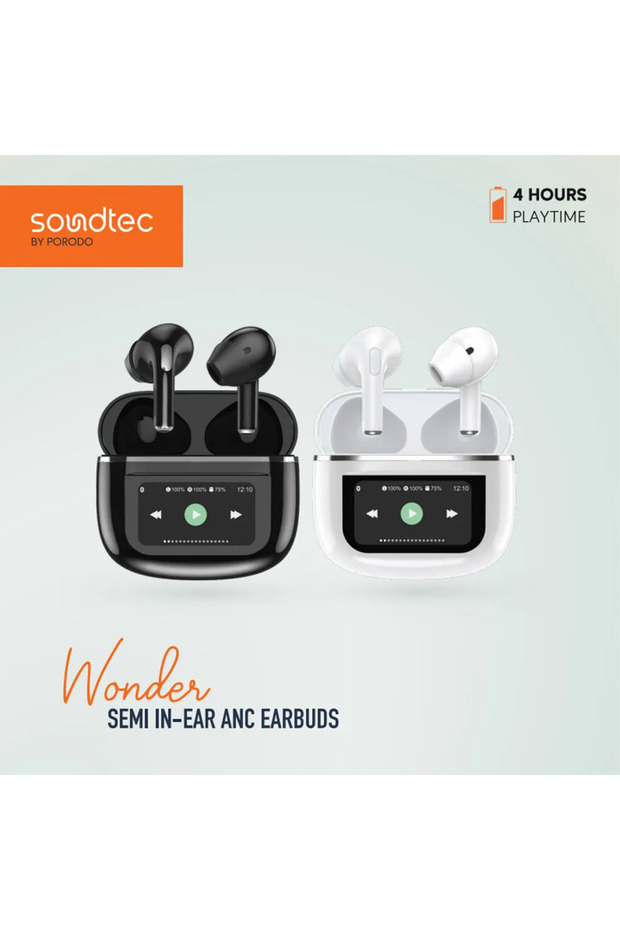 Soundtec Wonder Tws Earphone With Touch Screen - White