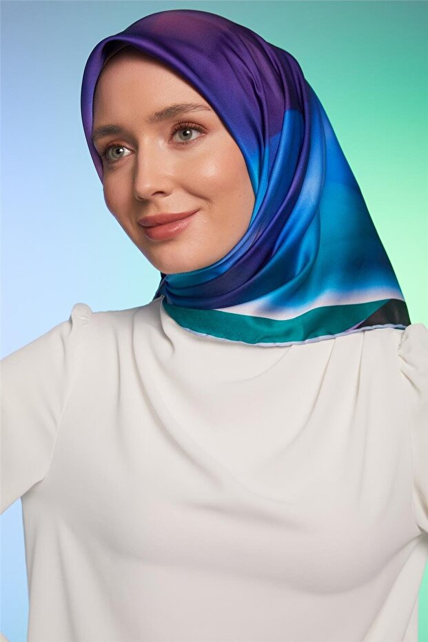 Sport Twill Scarf - 8023-07 Purple Black