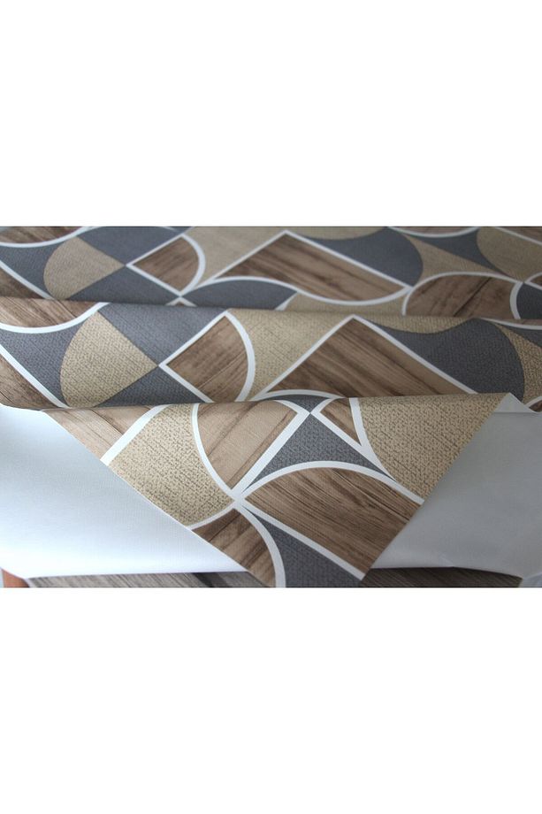 Elyaf Silinebilir Pvc Muşamba Masa Örtüsü 1256-1 GeoYvarlak - 4