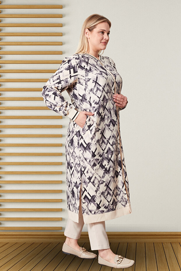 Women's Plus Size Patterned Cap - 6