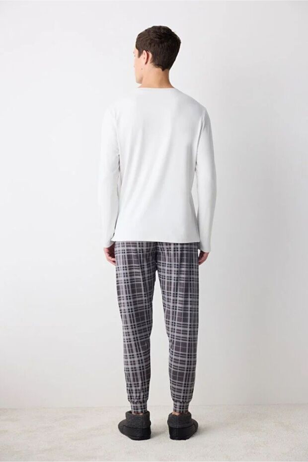 Checker Çok Renkli Jogger Pantolon Pijama Altı - 2