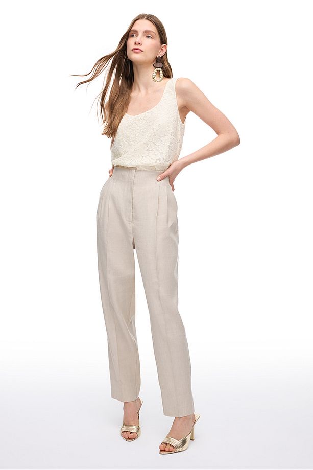 Taş Gemas Regular Fit Yüksek Bel Pantolon - 2