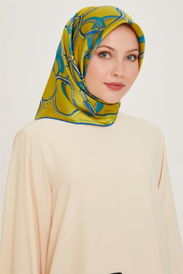 وشاح كلاسيكي منقوش سيرا ساف حرير 9203D 88
