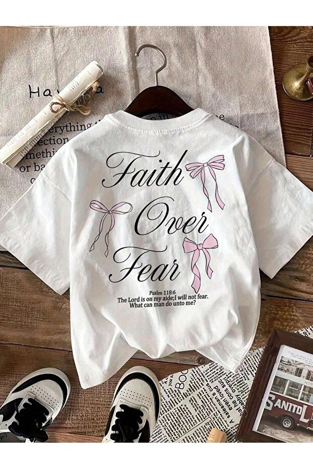تيشيرت بتصميم مطبوع من Fear Over Faith