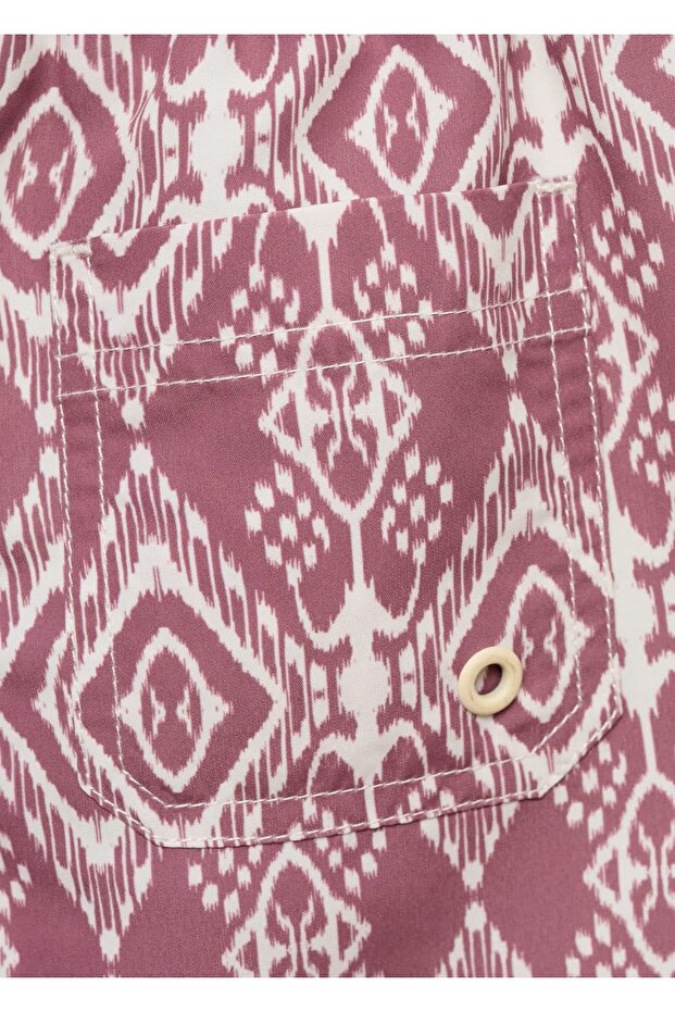 Desenli şort mayo - 3