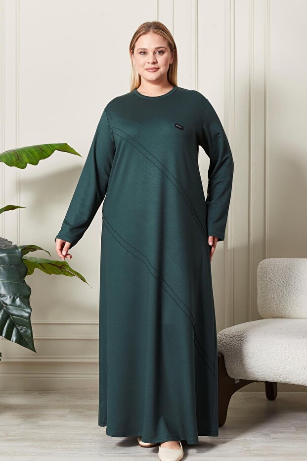 Rochie de damă cu 2 fire de mărime mare - 5