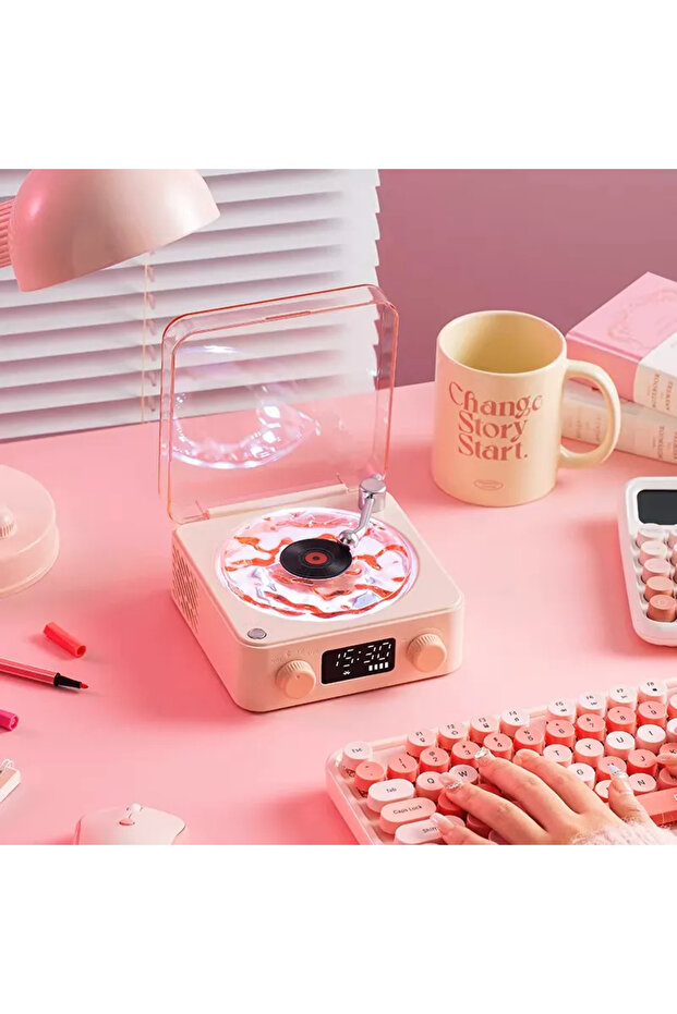 Lifestyle Wave White Noise Bluetooth Speaker 1500Mah - Pink