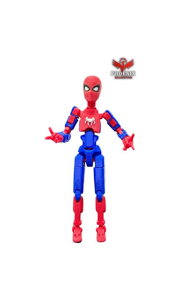 Titan13 Dummy13 Spiderman-Örümcek Adam Tüm Eklemleri Hareketli Robot Oyuncak Figür (13,5Cm) Spider - 2