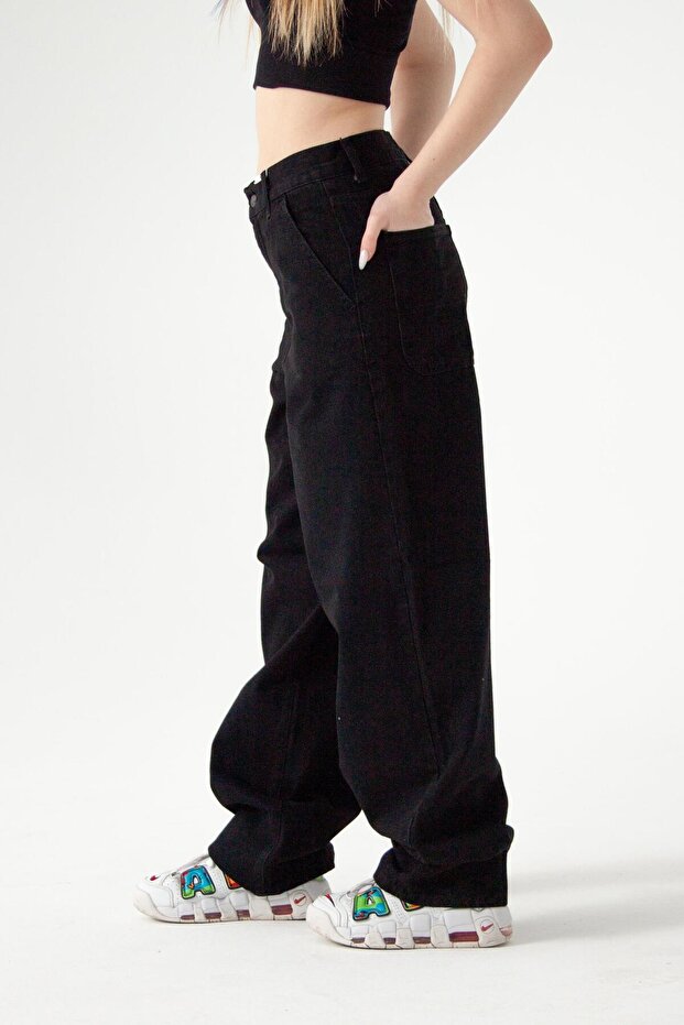 Siyah Skater Jean - 6