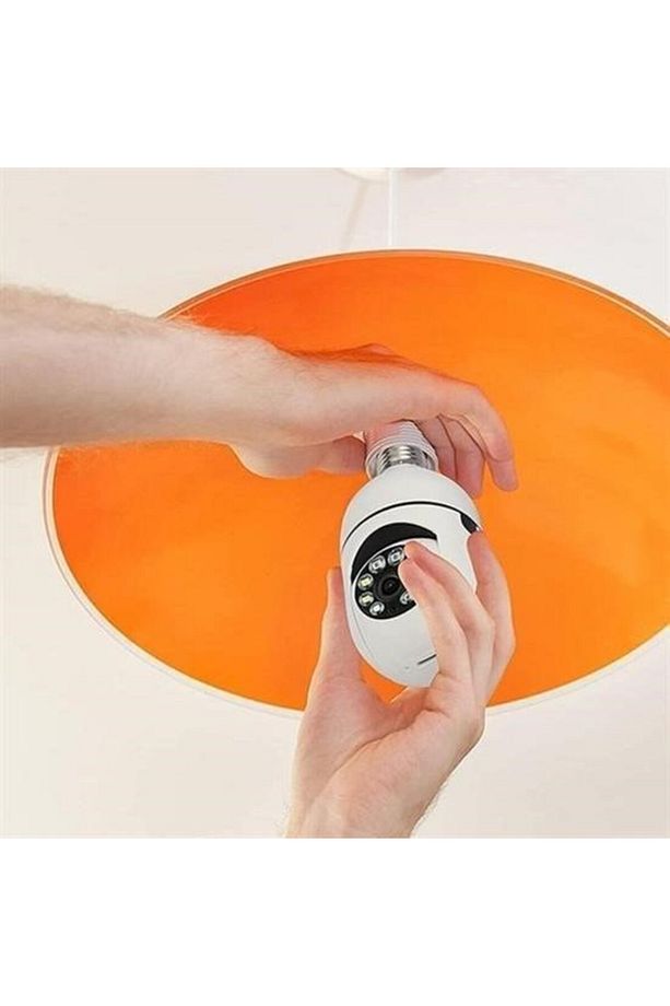 Wifi 360 Panoramik Ampul Kamera Gece Görüş Ses Akıllı Hareket Algılayıcı - 3