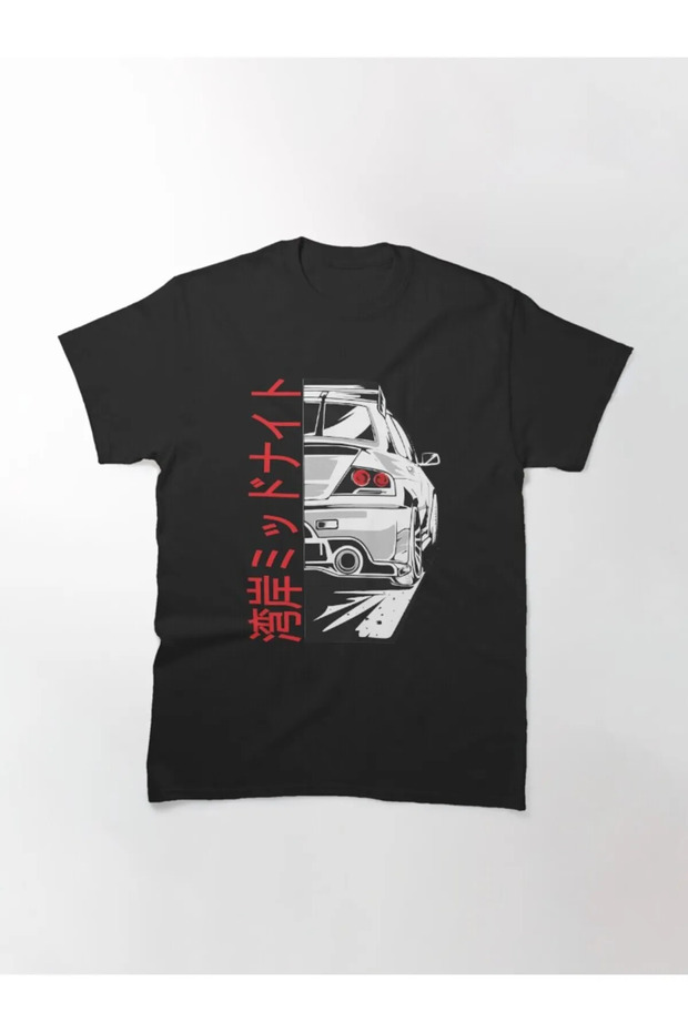 Bol Kalıp Tokyo Drift Midnight Jdm Wangan Design Printed Edition Design Printed T-Shirt