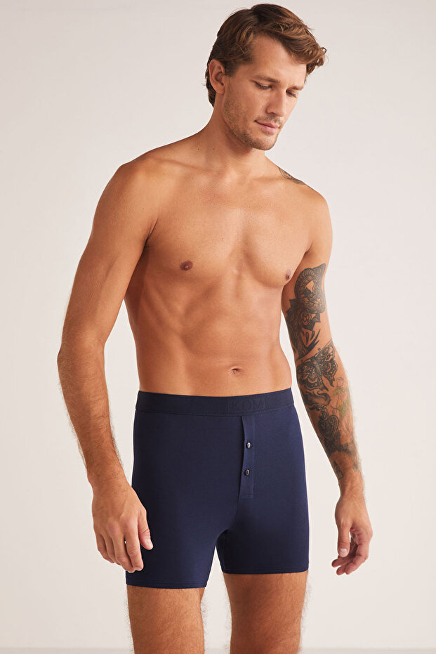 الرجال، زر مزدوج، مشروط، بوكسر طويل - 2