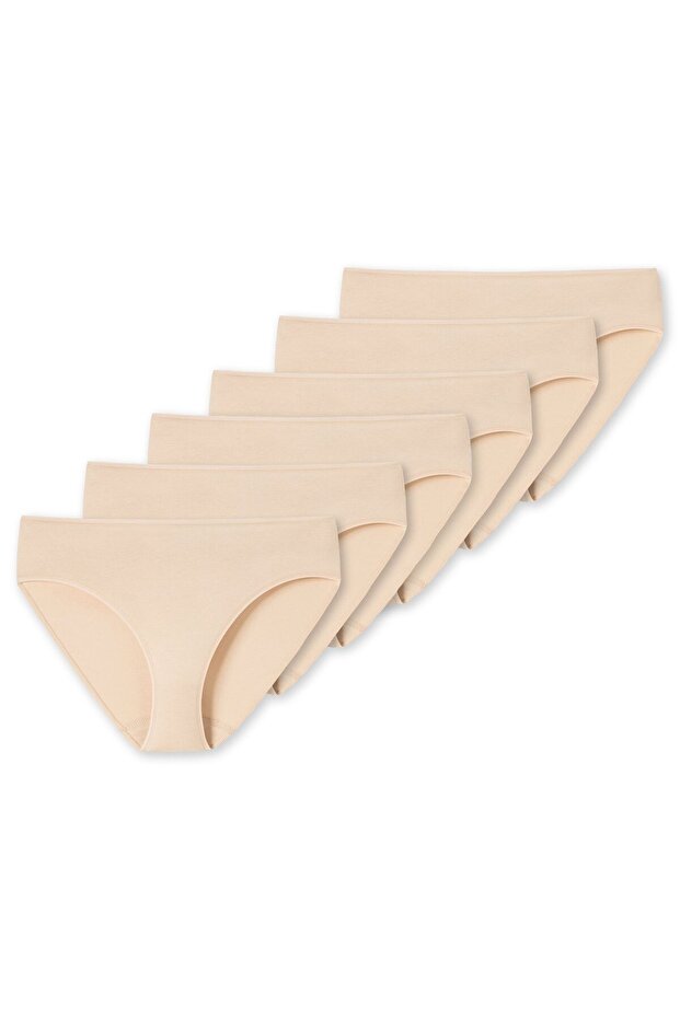 Damen Slips 6er Pack - Jazz-Pants, Cotton Essentials, Basic, Stretch - 1