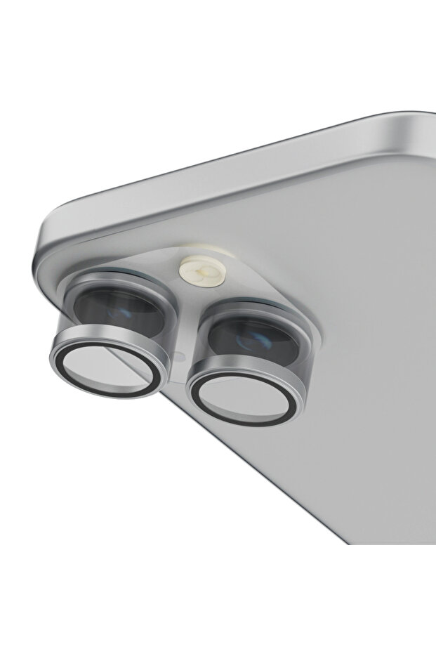 واقي عدسة الكاميرا Lucent Duo 9H Hardness لهاتف iPhone 15 / 15 Plus - فضي - 5