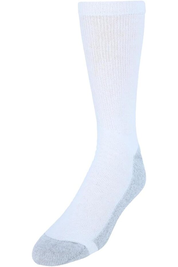 Big&Tall Cu Ankle Socks Mens Hns HM145-6Pcs White