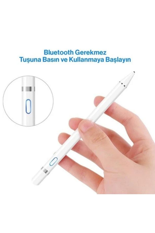 Universal Stylus Dokunmatik Kalem - iOS, Android, Windows Uyumlu, Bluetooth Gerektirmez,Hassas Uçlu - 4