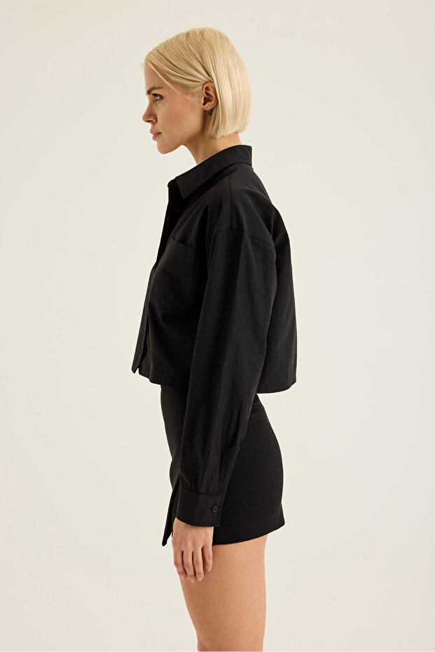 Cepli Crop Gömlek - 2