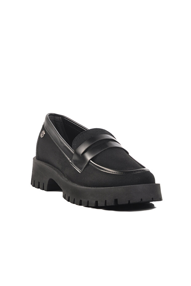 Black Suede Women's Casual Shoes
