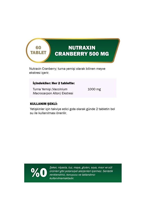 Cranberry 500 Mg 60 Tablet - 3