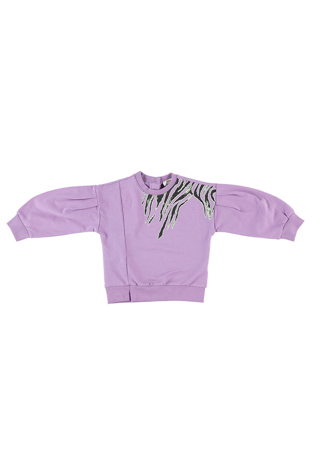 Baby Girl Print Detailed Sweatshirt