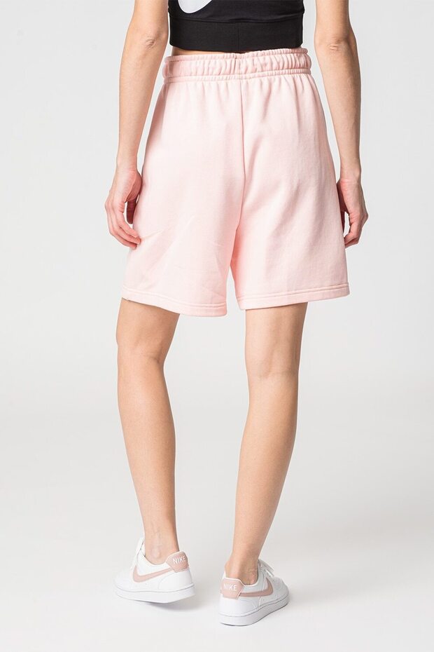 Sportswear Swoosh Fleece High-Waisted Pembe Kadın Şort - 4