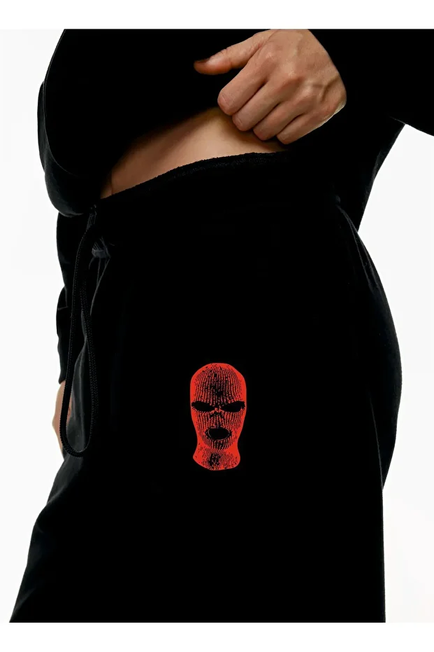 Mask Yüksek Belli Jogger Eşofman Altı - 5