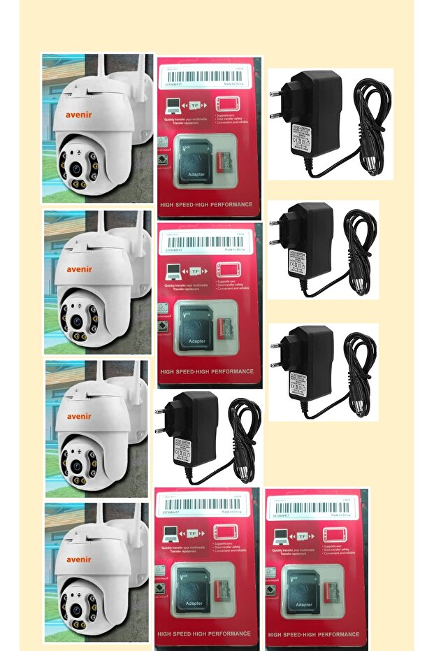 4 lü ip kamera seti - 5