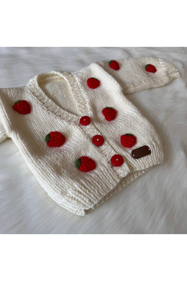 Strawberry Children's Cardigan>Strawberry>Gift>Crop Cardigan>Infant Cardigan