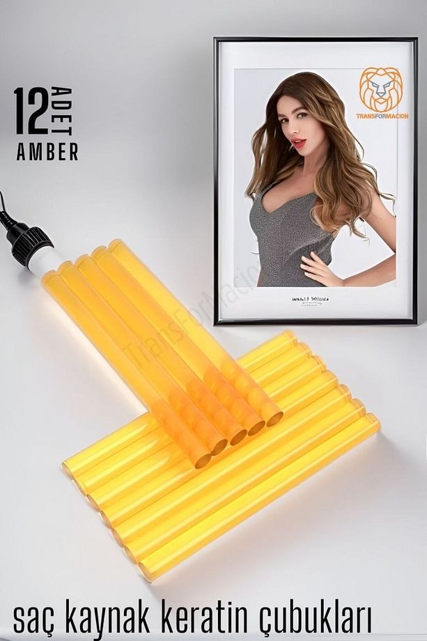 Nano Keratin Kaynak Çubukları 12 Adet Amber Absolute 720353 - 4
