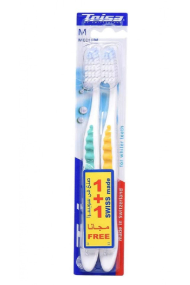 Triza T.b Pearl White /medium (064576) --- تريزا فرشة اسنان بياض لؤلؤي وسط