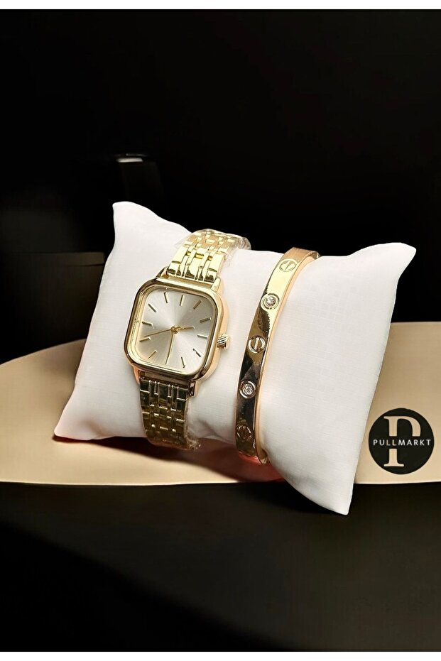 Bileklik + Kadın Kol Saati Set - 3