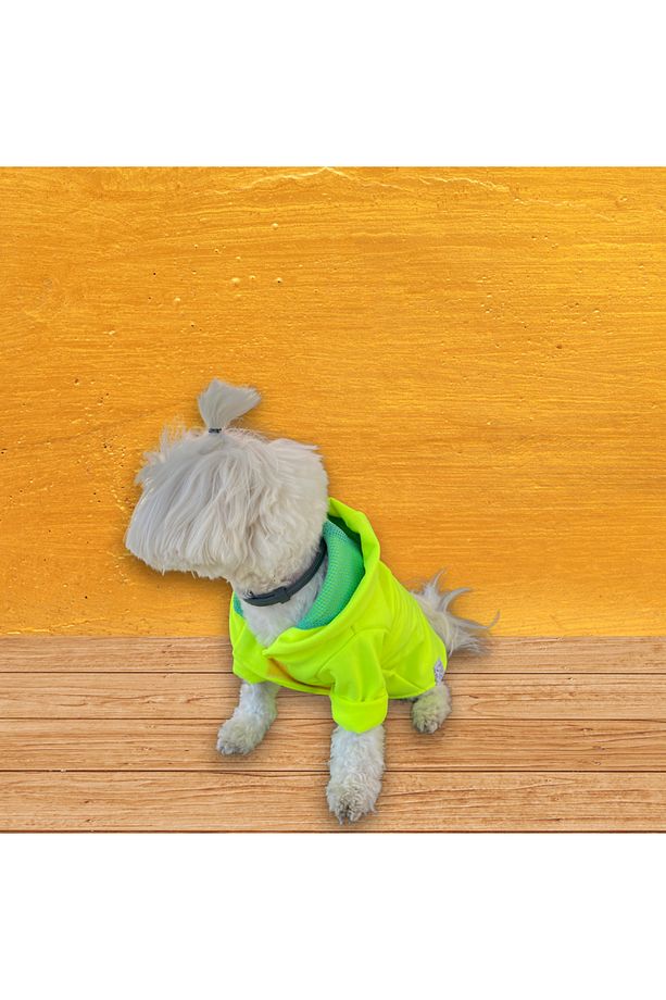 NEON SARI Softshell Köpek Yağmurluğu - 3
