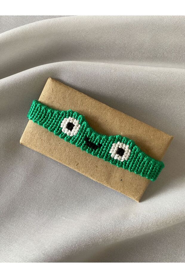 Animal Figured Bracelet Knitted Handcrafted Bracelet