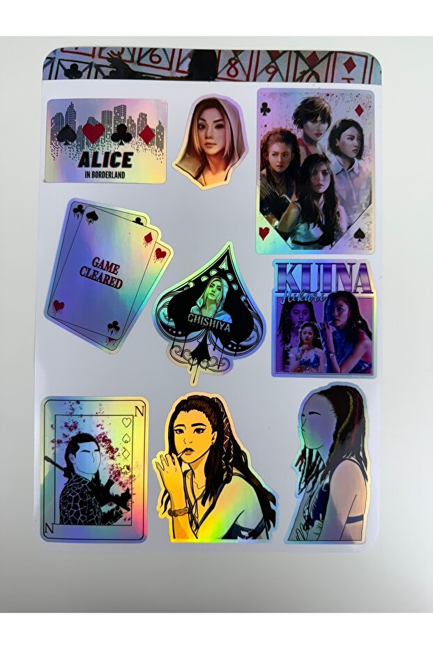 Alice in Borderland   Hologram Sticker A4 1 Sayfa - 3