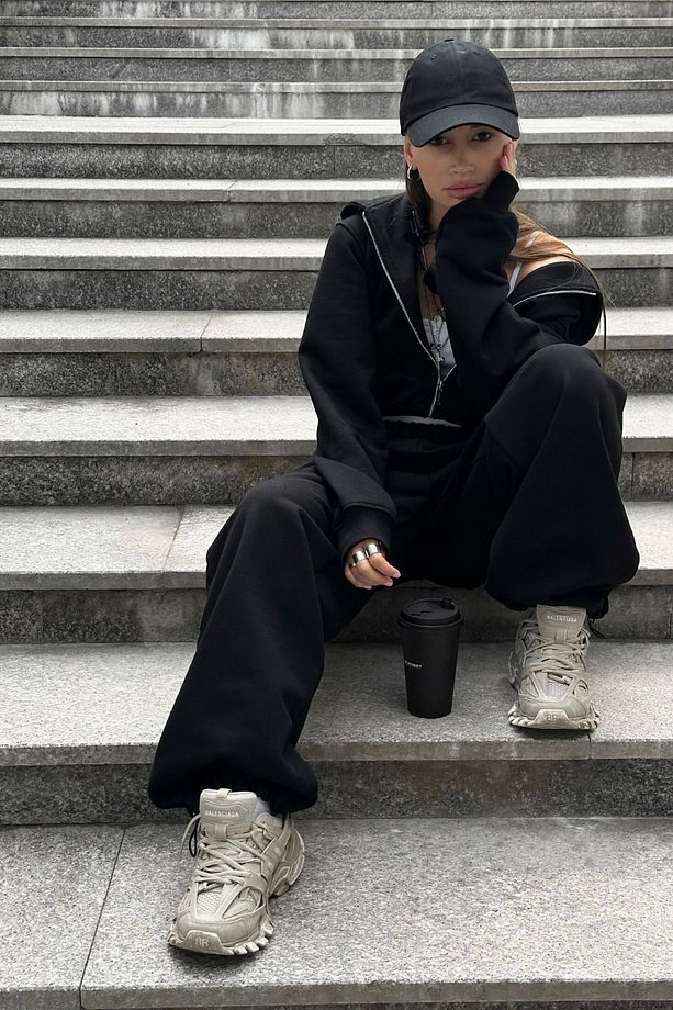 Baggy Tek Eşofman Altı İki Stil: Paçanı İstediğin Gibi Ayarla, Hem Düz Hem Jogger Kullan - 4