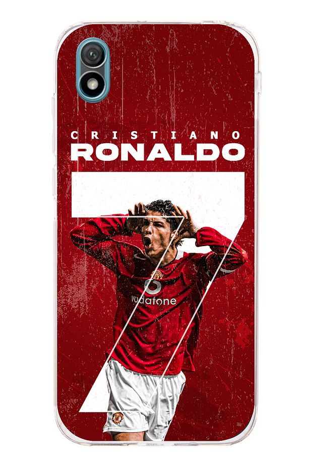 Huawei Y5 2019 - Honor 8S Uyumlu Ronaldo 7 Tasarımlı Şeffaf Silikon Kılıf - 1