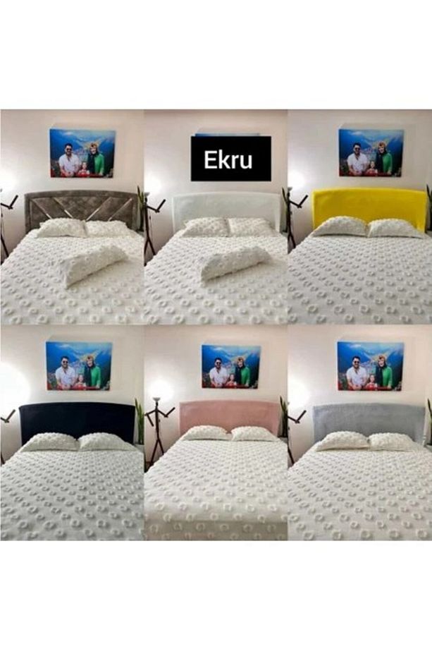 BAZA BAŞLIĞI PELUŞ TEK KİŞİLİK (EKRU) - 2