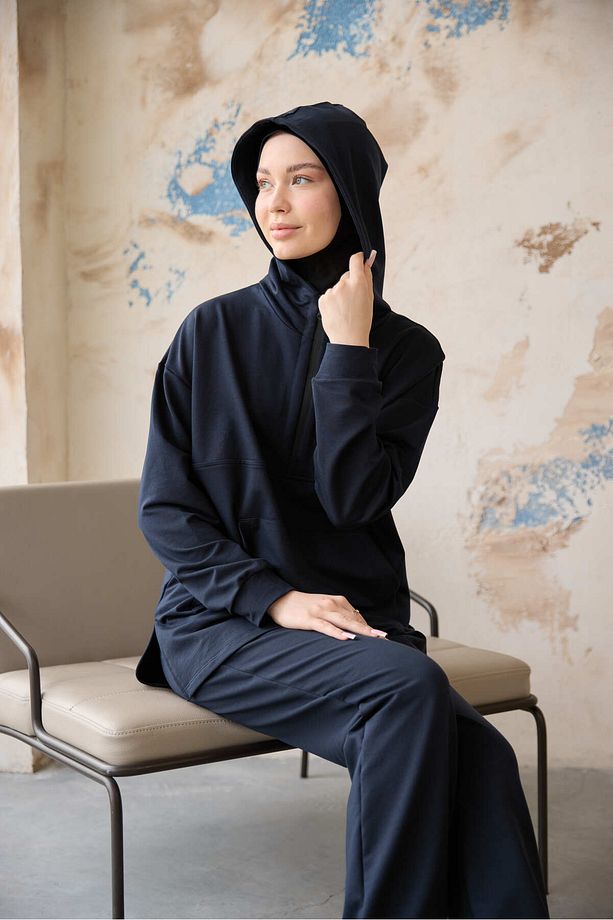 Astronot Kapüşonlu Sweat - 5