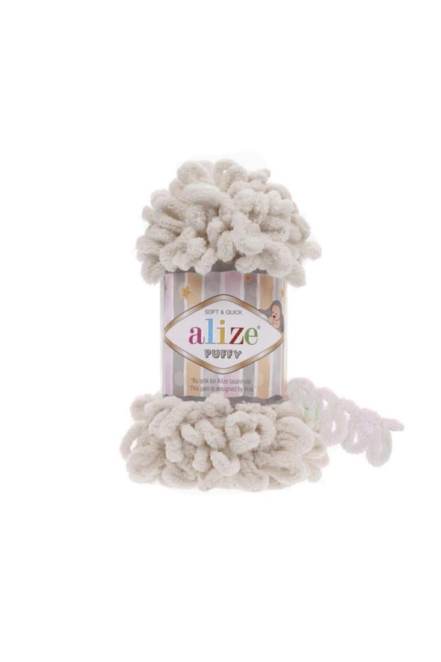 599 Ivory 6 Pieces for 90X90 Puffy Baby Blanket