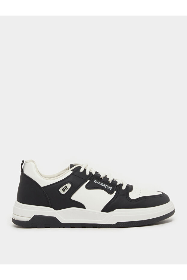 Color Block Skateboard Lace Up Sneakers