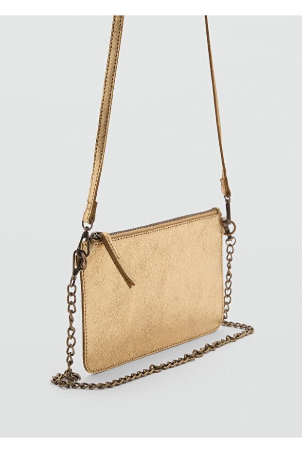 Deri metalik çanta - 1