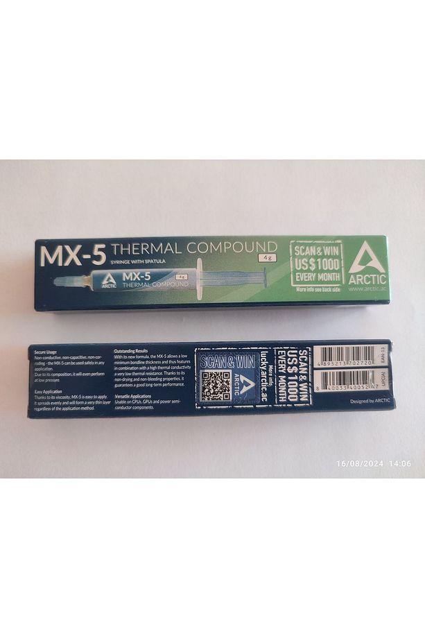Arctıc Mx-5 Termal Macun 4 gram 12 W/mk Isı Iletim Gücü ( Yüksek Performanslı Macun ) - 2