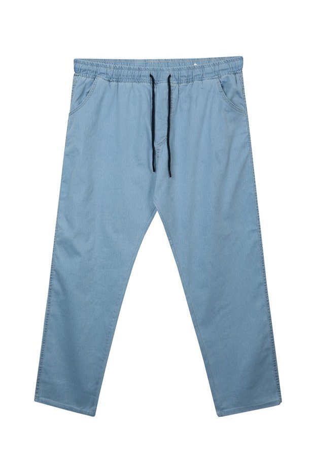 Plus Size Lace-Up Jeans