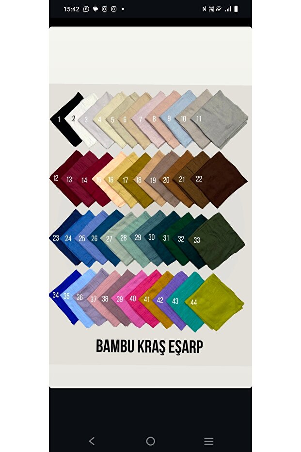 Bambu kraş eşarp 4lü set - 3