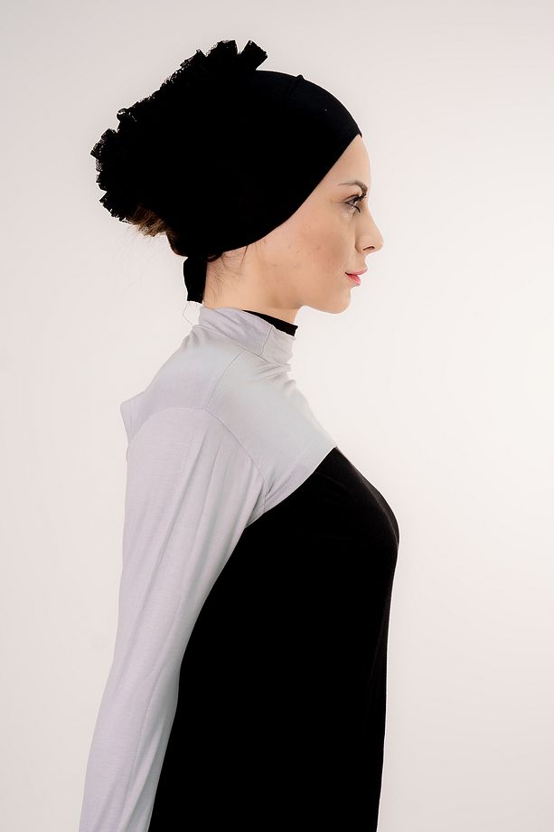 Balıkçı Yakalı Boyunluklu Kolluk Gri Rengi - 8