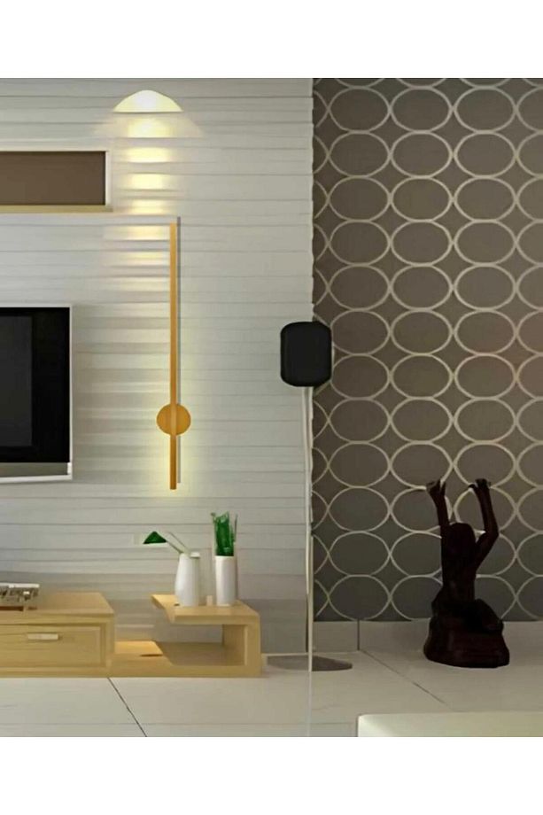 Modern Dekoratif Pilli Led Duvar Aplik Eskitme 70 Cm ( 1 Adet ) - 3