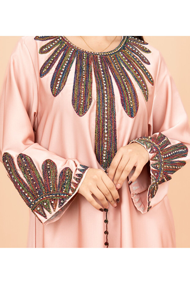 جلابية مطرزة سادة - 2