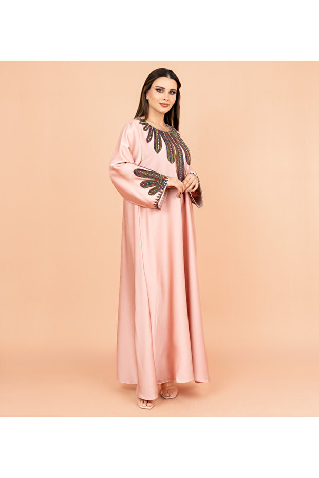 جلابية مطرزة سادة - 3